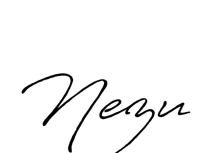 Also we have Nezu name is the best signature style. Create professional handwritten signature collection using Antro_Vectra_Bolder autograph style. Nezu signature style 7 images and pictures png