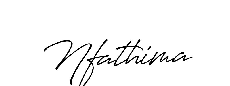 Design your own signature with our free online signature maker. With this signature software, you can create a handwritten (Antro_Vectra_Bolder) signature for name Nfathima. Nfathima signature style 7 images and pictures png