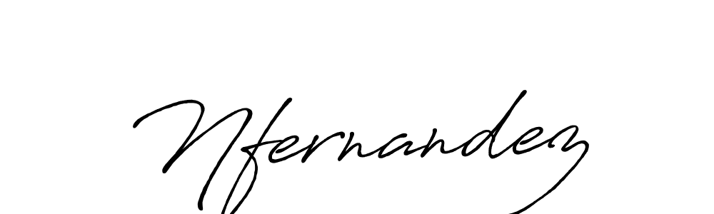 Make a beautiful signature design for name Nfernandez. With this signature (Antro_Vectra_Bolder) style, you can create a handwritten signature for free. Nfernandez signature style 7 images and pictures png