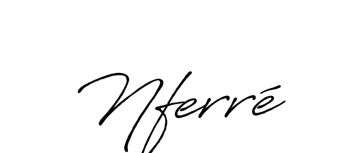 Here are the top 10 professional signature styles for the name Nferré. These are the best autograph styles you can use for your name. Nferré signature style 7 images and pictures png