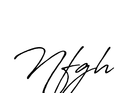 How to make Nfgh name signature. Use Antro_Vectra_Bolder style for creating short signs online. This is the latest handwritten sign. Nfgh signature style 7 images and pictures png