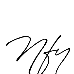 Create a beautiful signature design for name Nfy. With this signature (Antro_Vectra_Bolder) fonts, you can make a handwritten signature for free. Nfy signature style 7 images and pictures png