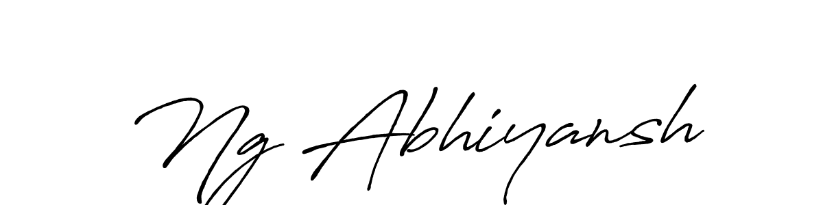 You should practise on your own different ways (Antro_Vectra_Bolder) to write your name (Ng Abhiyansh) in signature. don't let someone else do it for you. Ng Abhiyansh signature style 7 images and pictures png