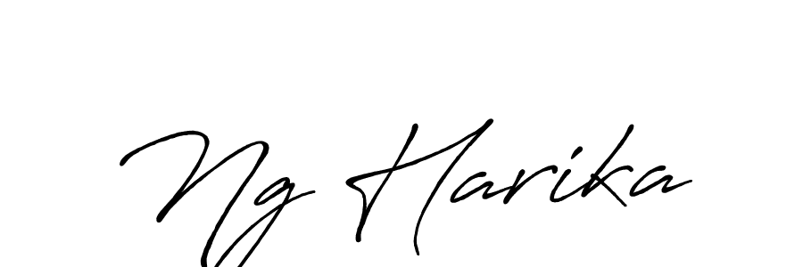 Design your own signature with our free online signature maker. With this signature software, you can create a handwritten (Antro_Vectra_Bolder) signature for name Ng Harika. Ng Harika signature style 7 images and pictures png