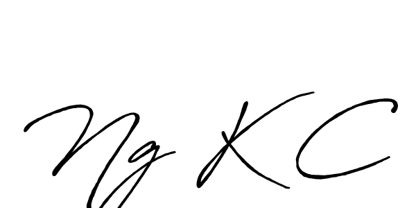 How to make Ng K C signature? Antro_Vectra_Bolder is a professional autograph style. Create handwritten signature for Ng K C name. Ng K C signature style 7 images and pictures png