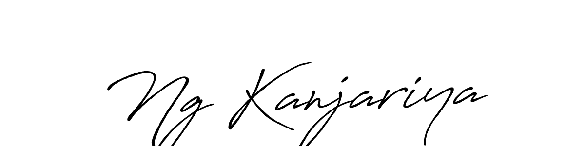 How to make Ng Kanjariya signature? Antro_Vectra_Bolder is a professional autograph style. Create handwritten signature for Ng Kanjariya name. Ng Kanjariya signature style 7 images and pictures png