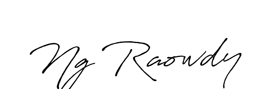 This is the best signature style for the Ng Raowdy name. Also you like these signature font (Antro_Vectra_Bolder). Mix name signature. Ng Raowdy signature style 7 images and pictures png