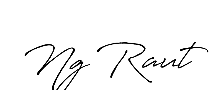How to make Ng Raut name signature. Use Antro_Vectra_Bolder style for creating short signs online. This is the latest handwritten sign. Ng Raut signature style 7 images and pictures png