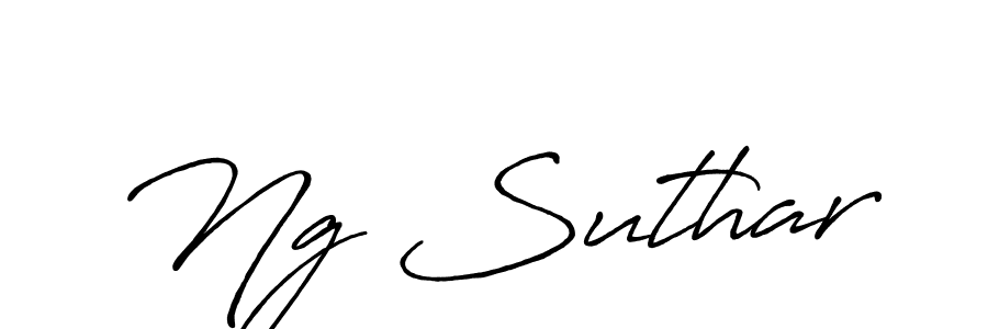 Ng Suthar stylish signature style. Best Handwritten Sign (Antro_Vectra_Bolder) for my name. Handwritten Signature Collection Ideas for my name Ng Suthar. Ng Suthar signature style 7 images and pictures png