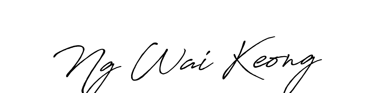 if you are searching for the best signature style for your name Ng Wai Keong. so please give up your signature search. here we have designed multiple signature styles  using Antro_Vectra_Bolder. Ng Wai Keong signature style 7 images and pictures png