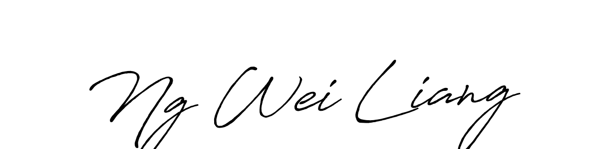 Also we have Ng Wei Liang name is the best signature style. Create professional handwritten signature collection using Antro_Vectra_Bolder autograph style. Ng Wei Liang signature style 7 images and pictures png