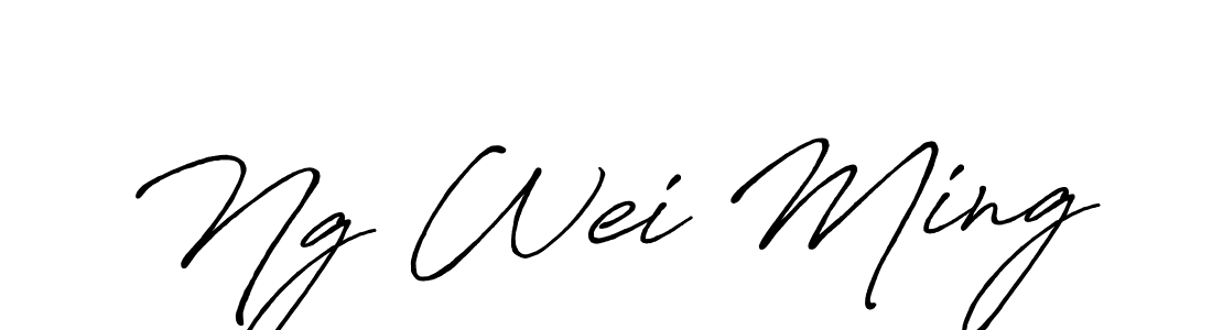 Antro_Vectra_Bolder is a professional signature style that is perfect for those who want to add a touch of class to their signature. It is also a great choice for those who want to make their signature more unique. Get Ng Wei Ming name to fancy signature for free. Ng Wei Ming signature style 7 images and pictures png