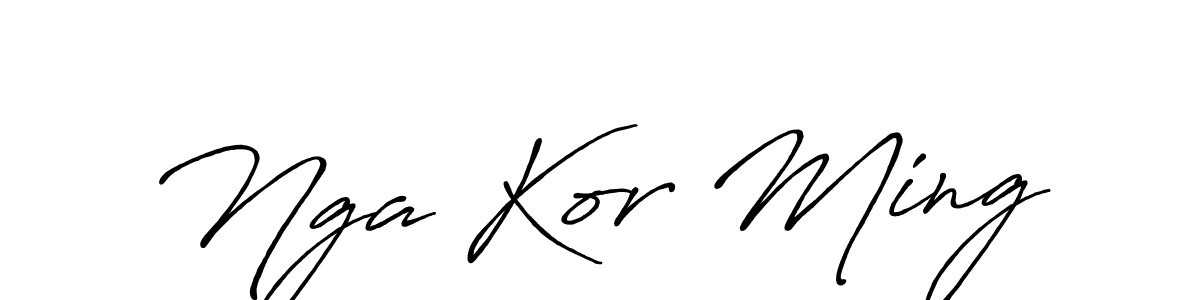 It looks lik you need a new signature style for name Nga Kor Ming. Design unique handwritten (Antro_Vectra_Bolder) signature with our free signature maker in just a few clicks. Nga Kor Ming signature style 7 images and pictures png