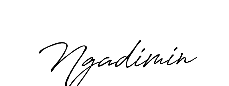 Use a signature maker to create a handwritten signature online. With this signature software, you can design (Antro_Vectra_Bolder) your own signature for name Ngadimin. Ngadimin signature style 7 images and pictures png