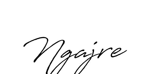 Also we have Ngajre name is the best signature style. Create professional handwritten signature collection using Antro_Vectra_Bolder autograph style. Ngajre signature style 7 images and pictures png