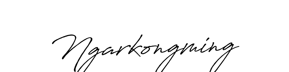 Create a beautiful signature design for name Ngarkongming. With this signature (Antro_Vectra_Bolder) fonts, you can make a handwritten signature for free. Ngarkongming signature style 7 images and pictures png