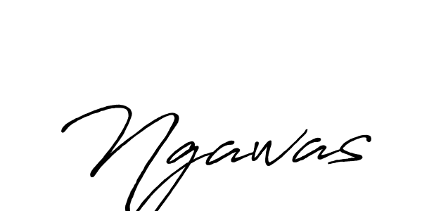 Use a signature maker to create a handwritten signature online. With this signature software, you can design (Antro_Vectra_Bolder) your own signature for name Ngawas. Ngawas signature style 7 images and pictures png