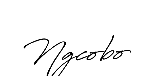 How to make Ngcobo name signature. Use Antro_Vectra_Bolder style for creating short signs online. This is the latest handwritten sign. Ngcobo signature style 7 images and pictures png