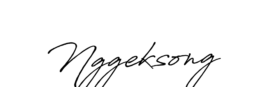 Make a beautiful signature design for name Nggeksong. With this signature (Antro_Vectra_Bolder) style, you can create a handwritten signature for free. Nggeksong signature style 7 images and pictures png