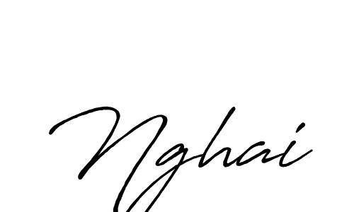 Also we have Nghai name is the best signature style. Create professional handwritten signature collection using Antro_Vectra_Bolder autograph style. Nghai signature style 7 images and pictures png