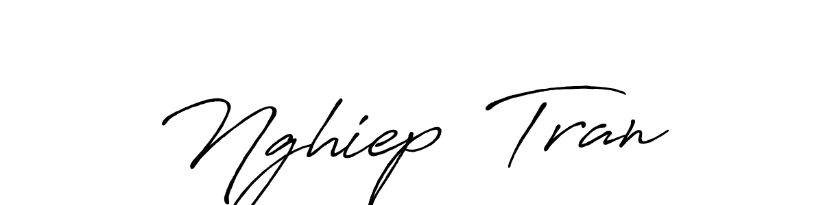 It looks lik you need a new signature style for name Nghiep  Tran. Design unique handwritten (Antro_Vectra_Bolder) signature with our free signature maker in just a few clicks. Nghiep  Tran signature style 7 images and pictures png