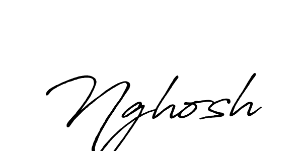 Nghosh stylish signature style. Best Handwritten Sign (Antro_Vectra_Bolder) for my name. Handwritten Signature Collection Ideas for my name Nghosh. Nghosh signature style 7 images and pictures png