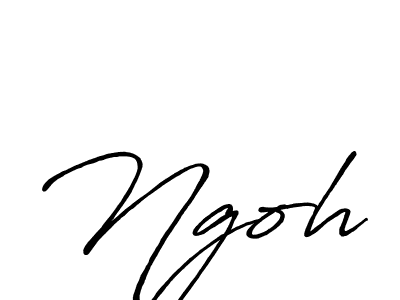 if you are searching for the best signature style for your name Ngoh. so please give up your signature search. here we have designed multiple signature styles  using Antro_Vectra_Bolder. Ngoh signature style 7 images and pictures png