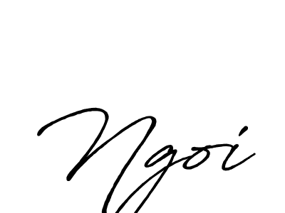 Use a signature maker to create a handwritten signature online. With this signature software, you can design (Antro_Vectra_Bolder) your own signature for name Ngoi. Ngoi signature style 7 images and pictures png