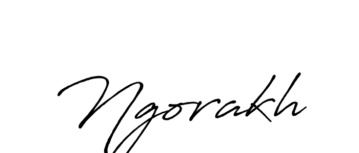 Create a beautiful signature design for name Ngorakh. With this signature (Antro_Vectra_Bolder) fonts, you can make a handwritten signature for free. Ngorakh signature style 7 images and pictures png