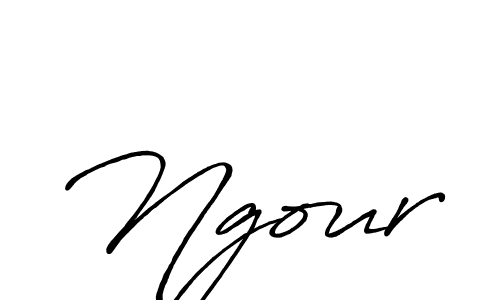 How to make Ngour signature? Antro_Vectra_Bolder is a professional autograph style. Create handwritten signature for Ngour name. Ngour signature style 7 images and pictures png