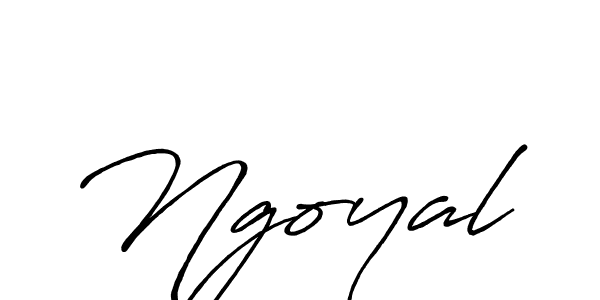 Make a beautiful signature design for name Ngoyal. With this signature (Antro_Vectra_Bolder) style, you can create a handwritten signature for free. Ngoyal signature style 7 images and pictures png