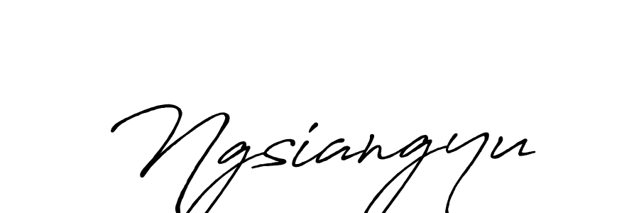 You should practise on your own different ways (Antro_Vectra_Bolder) to write your name (Ngsiangyu) in signature. don't let someone else do it for you. Ngsiangyu signature style 7 images and pictures png