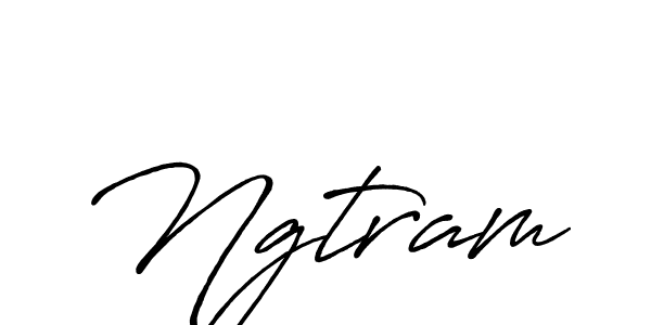 Use a signature maker to create a handwritten signature online. With this signature software, you can design (Antro_Vectra_Bolder) your own signature for name Ngtram. Ngtram signature style 7 images and pictures png