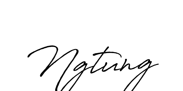 You should practise on your own different ways (Antro_Vectra_Bolder) to write your name (Ngtung) in signature. don't let someone else do it for you. Ngtung signature style 7 images and pictures png