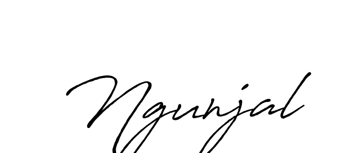 Make a beautiful signature design for name Ngunjal. Use this online signature maker to create a handwritten signature for free. Ngunjal signature style 7 images and pictures png