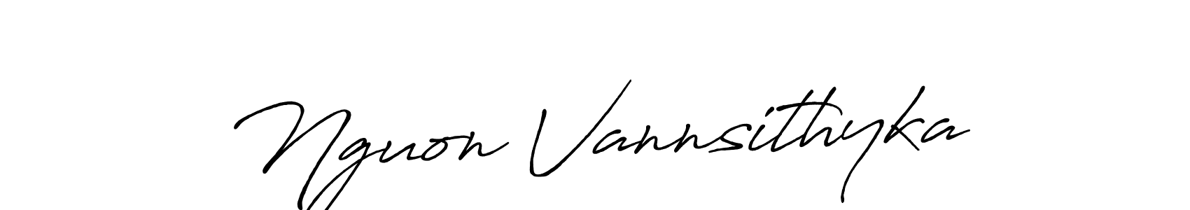 Also You can easily find your signature by using the search form. We will create Nguon Vannsithyka name handwritten signature images for you free of cost using Antro_Vectra_Bolder sign style. Nguon Vannsithyka signature style 7 images and pictures png