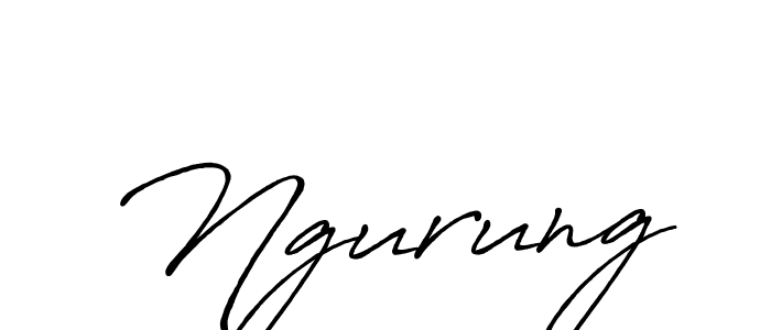 Ngurung stylish signature style. Best Handwritten Sign (Antro_Vectra_Bolder) for my name. Handwritten Signature Collection Ideas for my name Ngurung. Ngurung signature style 7 images and pictures png