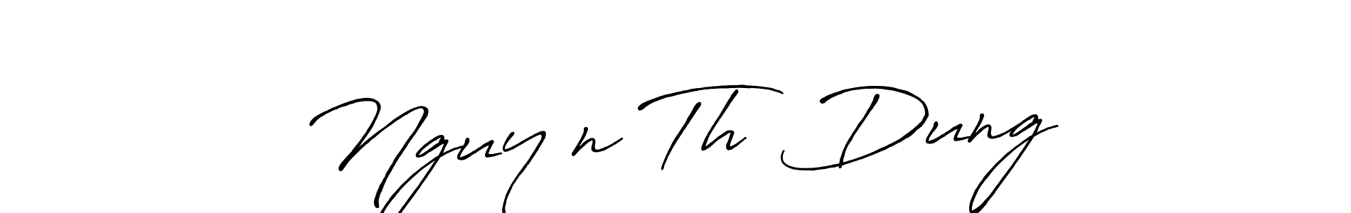 Design your own signature with our free online signature maker. With this signature software, you can create a handwritten (Antro_Vectra_Bolder) signature for name Nguyễn Thị Dung. Nguyễn Thị Dung signature style 7 images and pictures png