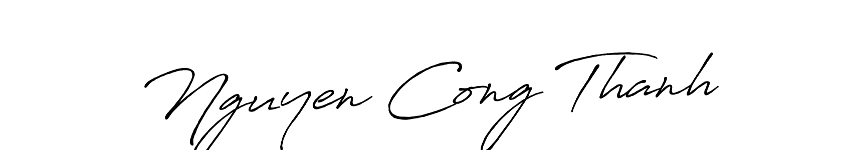 Use a signature maker to create a handwritten signature online. With this signature software, you can design (Antro_Vectra_Bolder) your own signature for name Nguyen Cong Thanh. Nguyen Cong Thanh signature style 7 images and pictures png