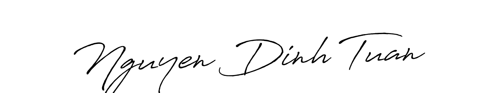 Nguyen Dinh Tuan stylish signature style. Best Handwritten Sign (Antro_Vectra_Bolder) for my name. Handwritten Signature Collection Ideas for my name Nguyen Dinh Tuan. Nguyen Dinh Tuan signature style 7 images and pictures png