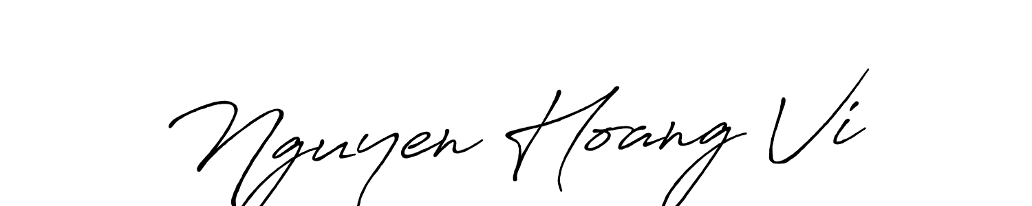 How to make Nguyen Hoang Vi name signature. Use Antro_Vectra_Bolder style for creating short signs online. This is the latest handwritten sign. Nguyen Hoang Vi signature style 7 images and pictures png