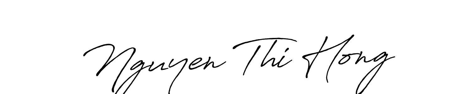 The best way (Antro_Vectra_Bolder) to make a short signature is to pick only two or three words in your name. The name Nguyen Thi Hong include a total of six letters. For converting this name. Nguyen Thi Hong signature style 7 images and pictures png