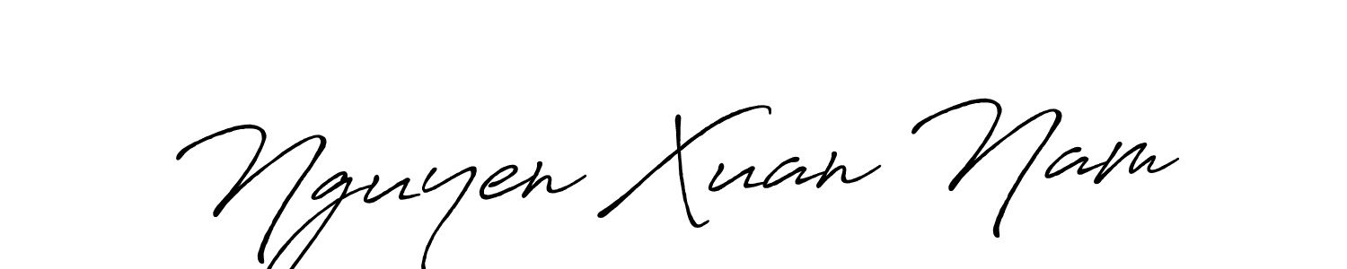 How to make Nguyen Xuan Nam name signature. Use Antro_Vectra_Bolder style for creating short signs online. This is the latest handwritten sign. Nguyen Xuan Nam signature style 7 images and pictures png