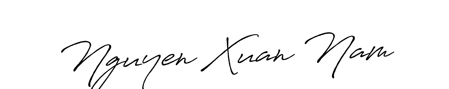 How to make Nguyen Xuan Nam name signature. Use Antro_Vectra_Bolder style for creating short signs online. This is the latest handwritten sign. Nguyen Xuan Nam signature style 7 images and pictures png