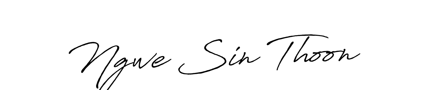 Make a short Ngwe Sin Thoon signature style. Manage your documents anywhere anytime using Antro_Vectra_Bolder. Create and add eSignatures, submit forms, share and send files easily. Ngwe Sin Thoon signature style 7 images and pictures png
