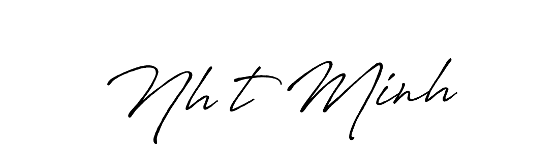 The best way (Antro_Vectra_Bolder) to make a short signature is to pick only two or three words in your name. The name Nhật Minh include a total of six letters. For converting this name. Nhật Minh signature style 7 images and pictures png