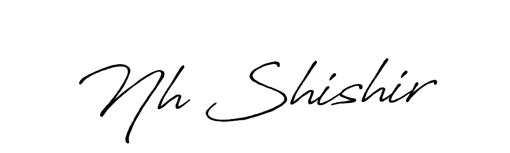 Design your own signature with our free online signature maker. With this signature software, you can create a handwritten (Antro_Vectra_Bolder) signature for name Nh Shishir. Nh Shishir signature style 7 images and pictures png