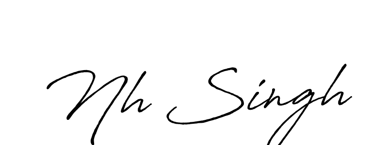 Best and Professional Signature Style for Nh Singh. Antro_Vectra_Bolder Best Signature Style Collection. Nh Singh signature style 7 images and pictures png