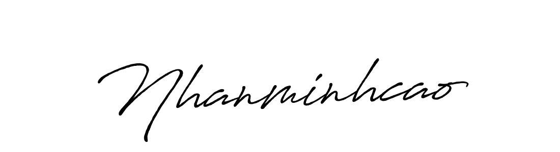 The best way (Antro_Vectra_Bolder) to make a short signature is to pick only two or three words in your name. The name Nhanminhcao include a total of six letters. For converting this name. Nhanminhcao signature style 7 images and pictures png