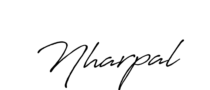 Design your own signature with our free online signature maker. With this signature software, you can create a handwritten (Antro_Vectra_Bolder) signature for name Nharpal. Nharpal signature style 7 images and pictures png